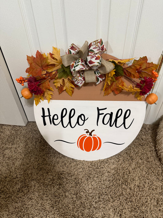 Hello fall pumpkin