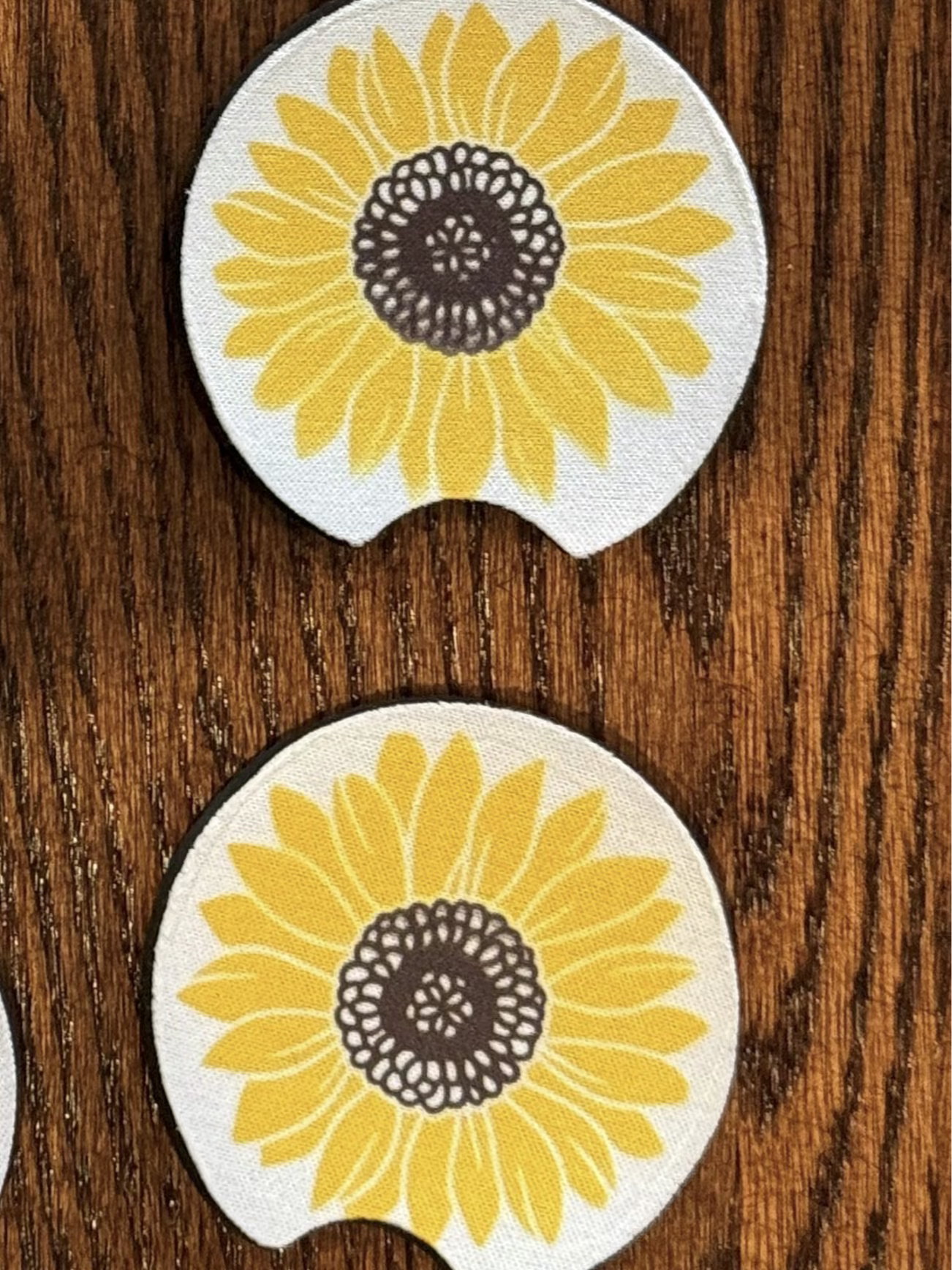 sunflower car coaster